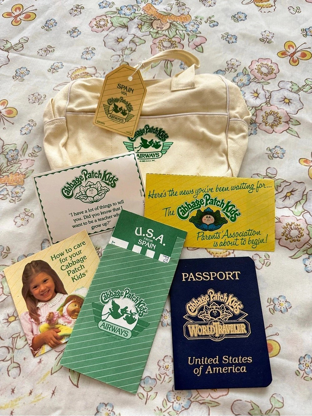 Cabbage Patch Kids World Traveller Spain Travel Bag Set